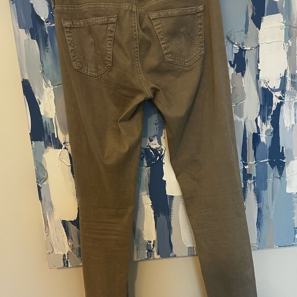 AG The Jegging Skinny Jeans Tan Cotton Blend - Picture 6 of 8